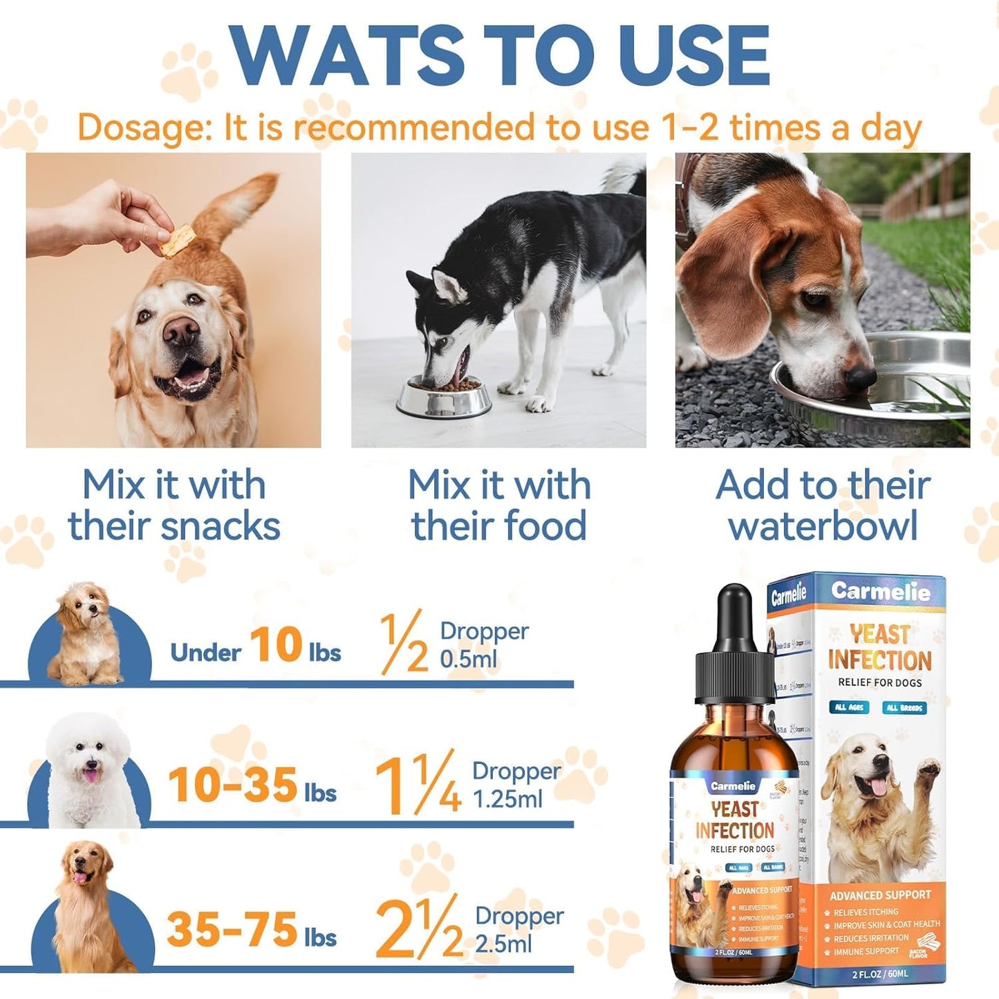 Ovelle Dog Yeast Infection Support Drops