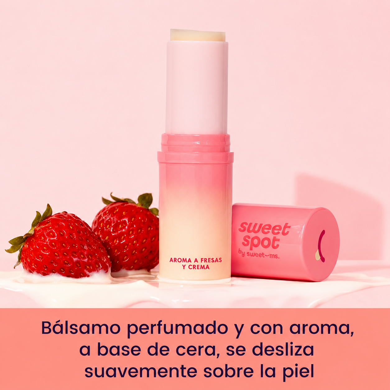 OVELLE Perfume Sólido Fresa y Crema