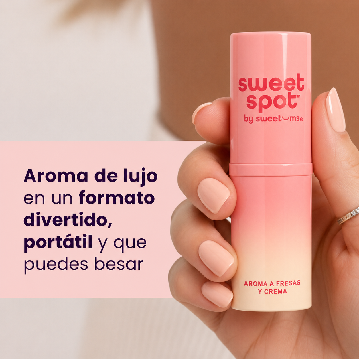 OVELLE Perfume Sólido Fresa y Crema