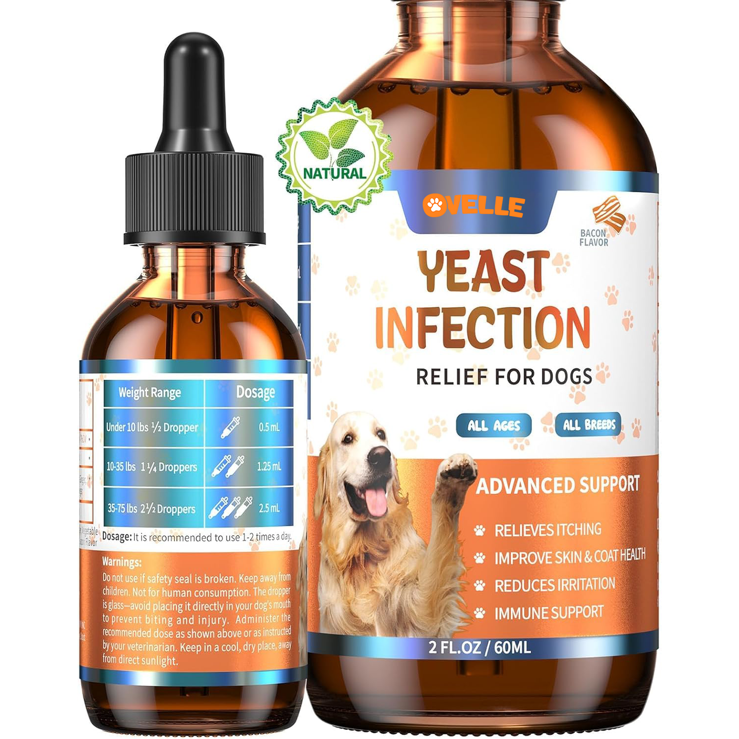 Ovelle Dog Yeast Infection Support Drops