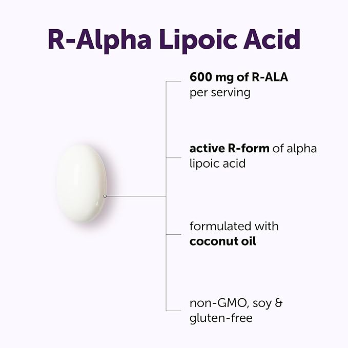 R-Alpha Lipoic Acid 600mg Capsules